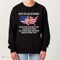 Glad To Be On The Side That Believes In God & Has Most Guns Women's Sweatshirt thumb 0