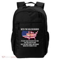 Glad To Be On The Side That Believes In God & Has Most Guns Backpack thumb 0