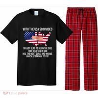 Glad To Be On The Side That Believes In God & Has Most Guns Pajama Set thumb 0