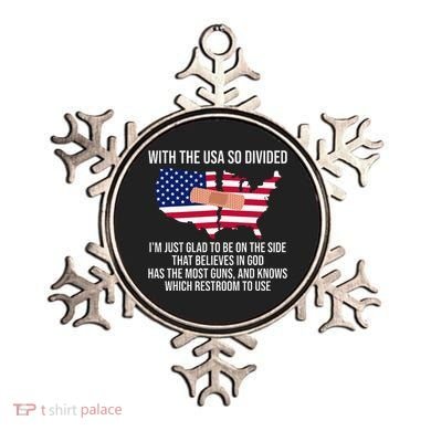 Glad To Be On The Side That Believes In God & Has Most Guns Ornament