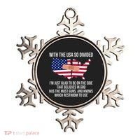 Glad To Be On The Side That Believes In God & Has Most Guns Ornament thumb 0
