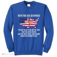 Glad To Be On The Side That Believes In God & Has Most Guns Sweatshirt thumb 0