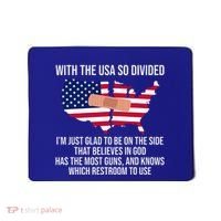 Glad To Be On The Side That Believes In God & Has Most Guns Mousepad thumb 0