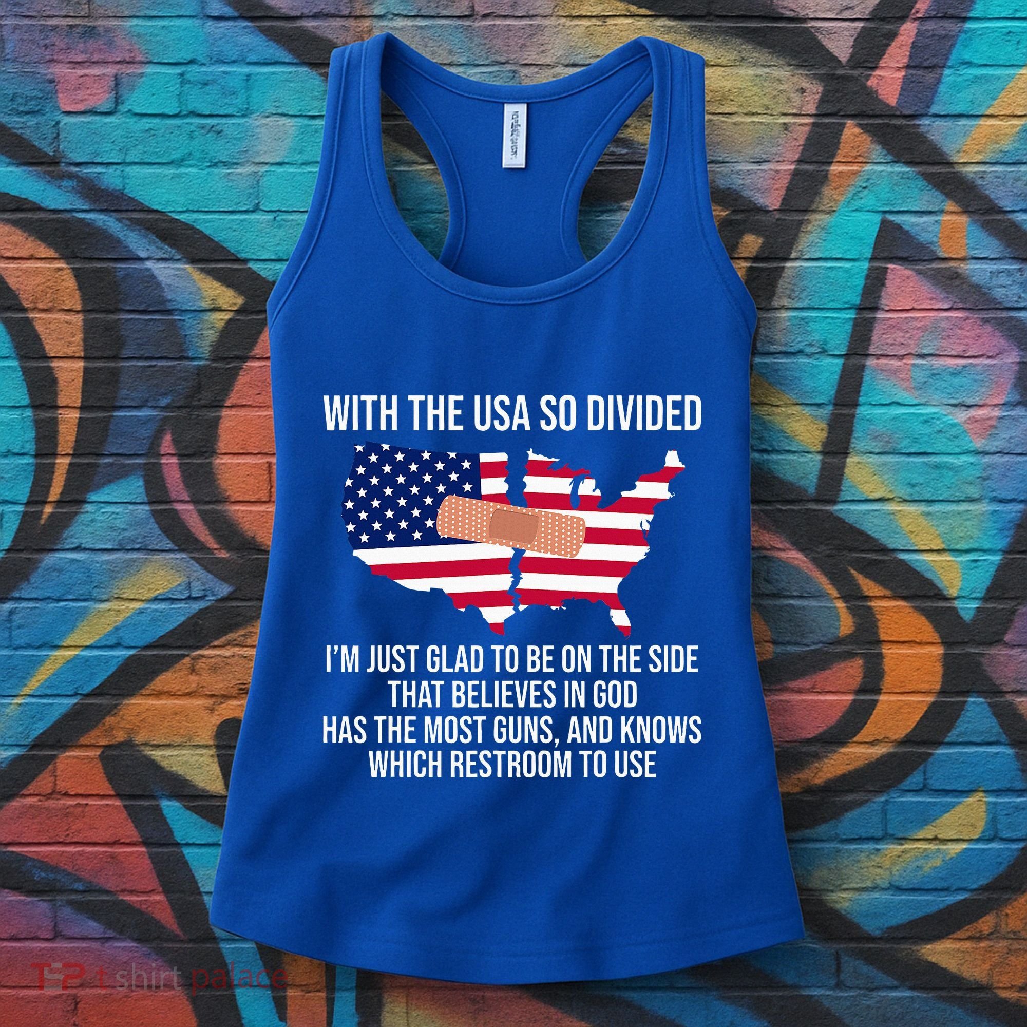 Glad To Be On The Side That Believes In God & Has Most Guns Women's Tank Top