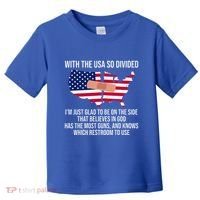 Glad To Be On The Side That Believes In God & Has Most Guns Toddler T-Shirt thumb 0
