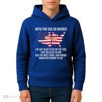 Glad To Be On The Side That Believes In God & Has Most Guns Kids Hoodie thumb 4