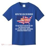 Glad To Be On The Side That Believes In God & Has Most Guns Kids T-Shirt thumb 0