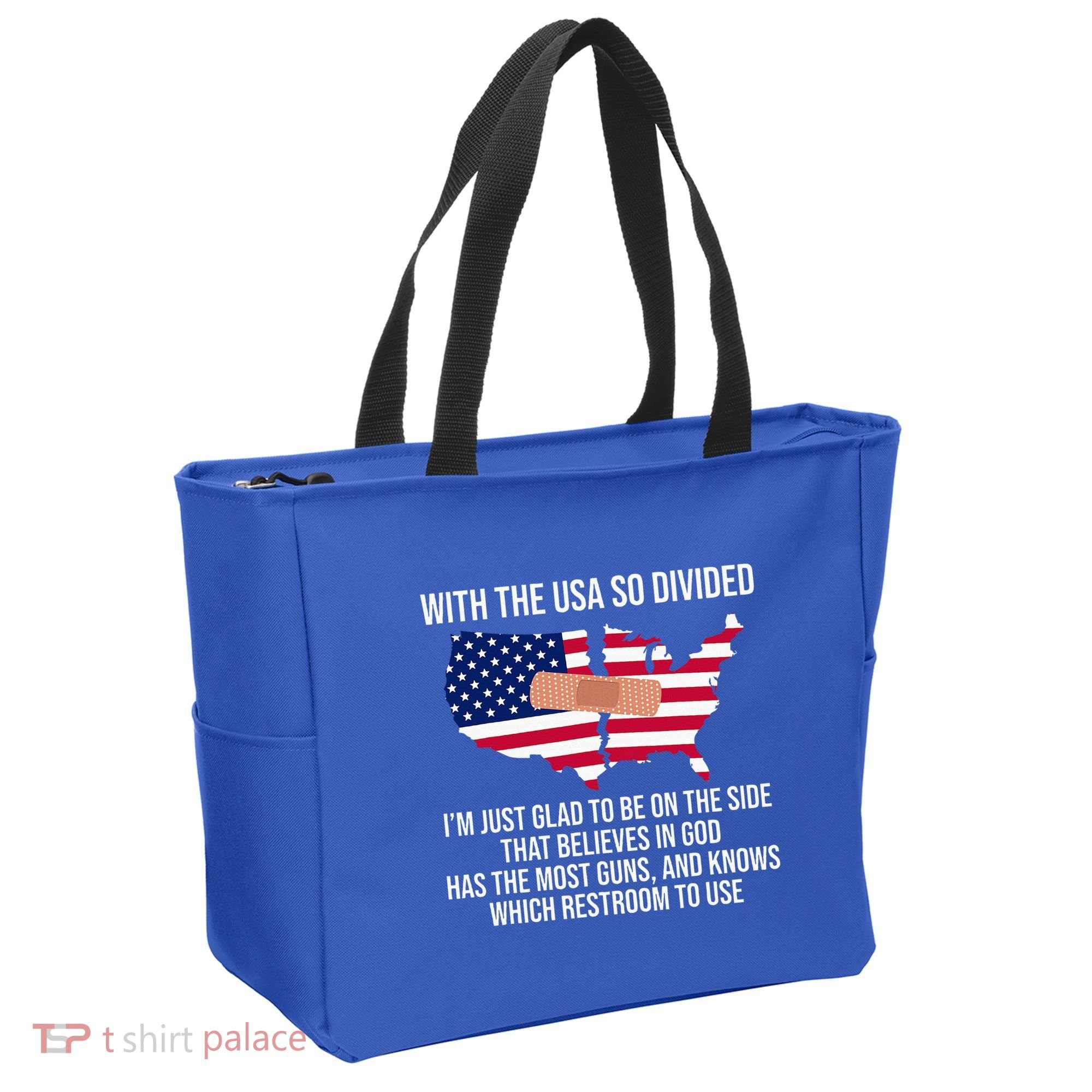 Glad To Be On The Side That Believes In God & Has Most Guns Tote Bag
