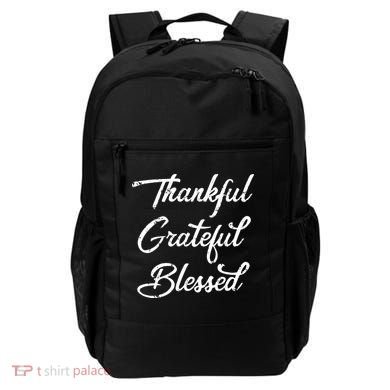 Grateful Thankful & Blessed Thanksgiving Backpack