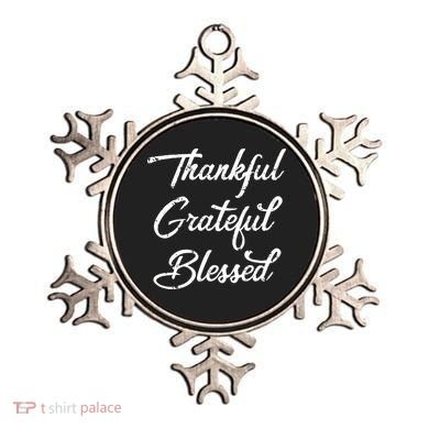 Grateful Thankful & Blessed Thanksgiving Ornament