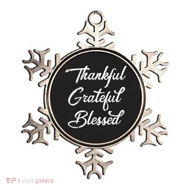 Grateful Thankful & Blessed Thanksgiving Ornament