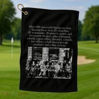 Greenwood Tulsa Black History African American Golf Towel thumb 1