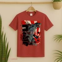Monster Art Biollante Kaiju Alphabet Japanese T-Shirt thumb 2