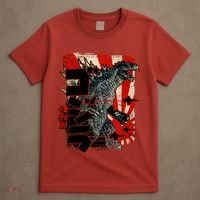 Monster Art Biollante Kaiju Alphabet Japanese T-Shirt thumb 4