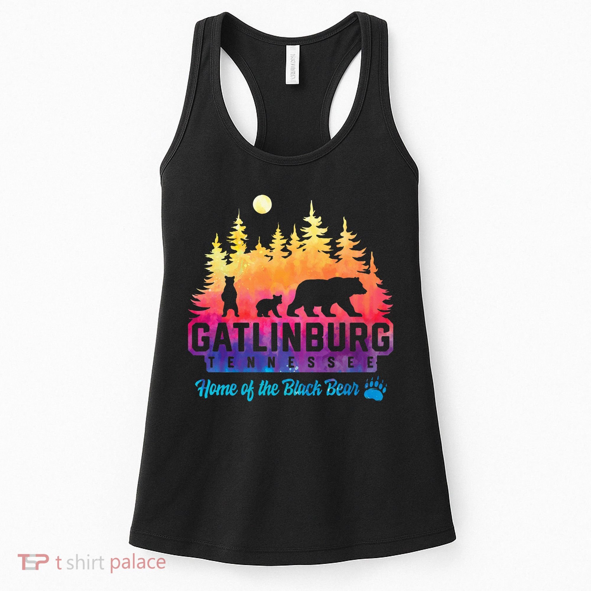 Gatlinburg Tennessee Bear Great Smoky Mountains Women's Tank Top