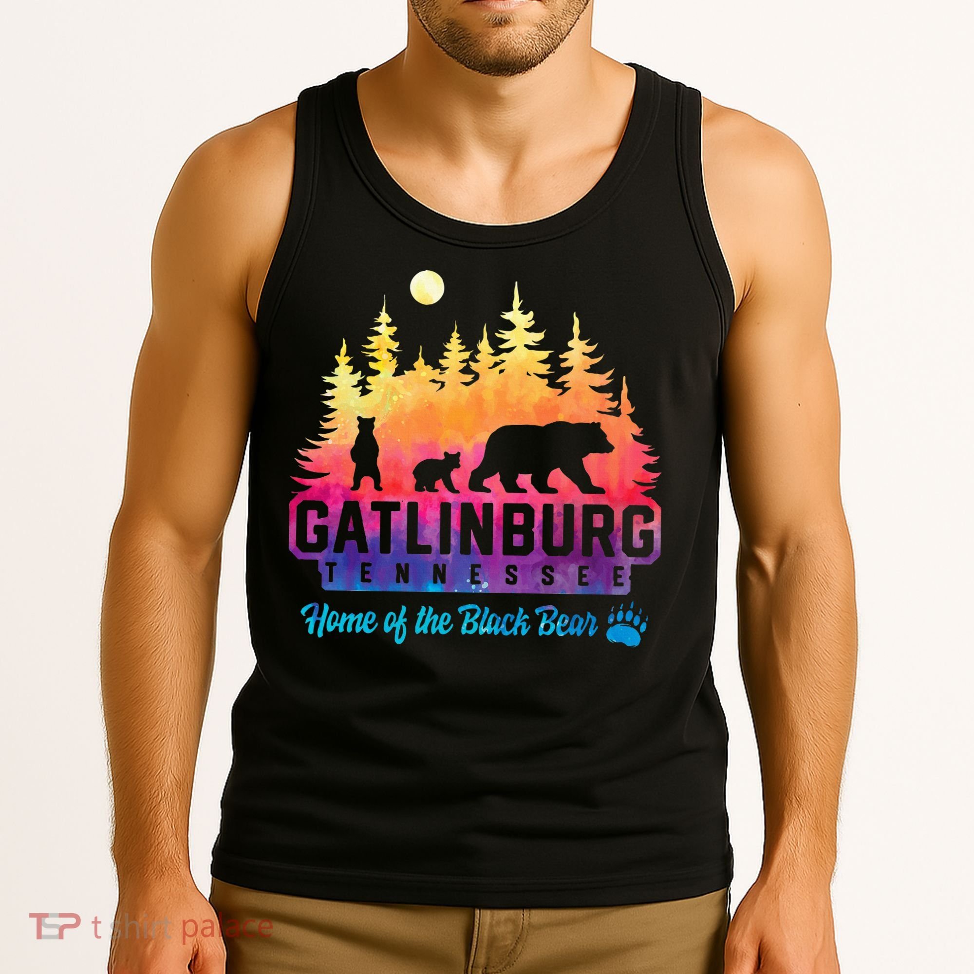 Gatlinburg Tennessee Bear Great Smoky Mountains Tank Top
