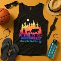 Gatlinburg Tennessee Bear Great Smoky Mountains Tank Top thumb 4