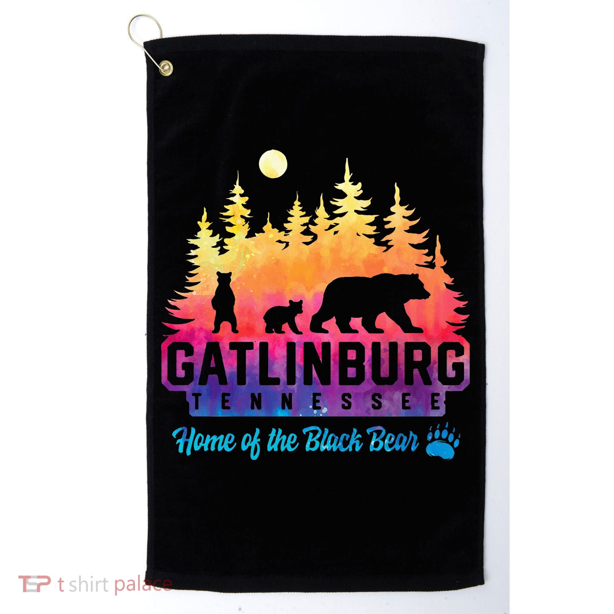 Gatlinburg Tennessee Bear Great Smoky Mountains Golf Towel
