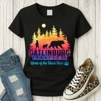 Gatlinburg Tennessee Bear Great Smoky Mountains Women's T-Shirt thumb 3