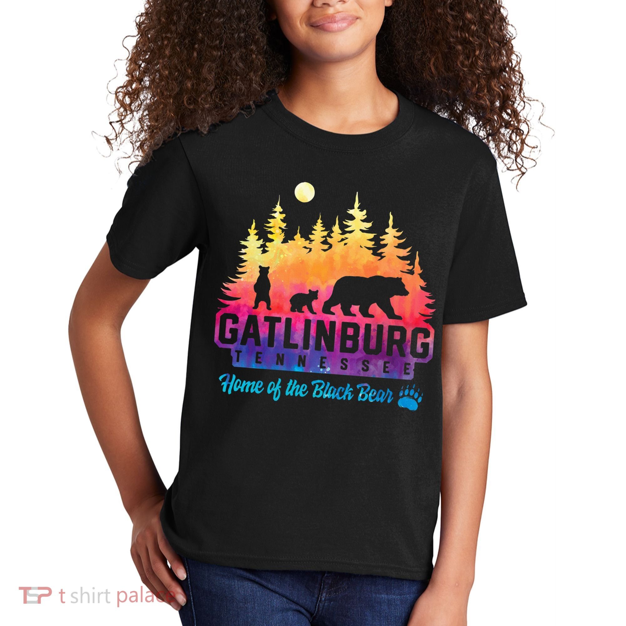 Gatlinburg Tennessee Bear Great Smoky Mountains Kids T-Shirt