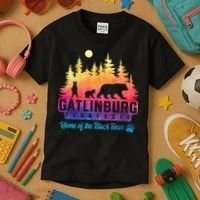 Gatlinburg Tennessee Bear Great Smoky Mountains Kids T-Shirt thumb 3