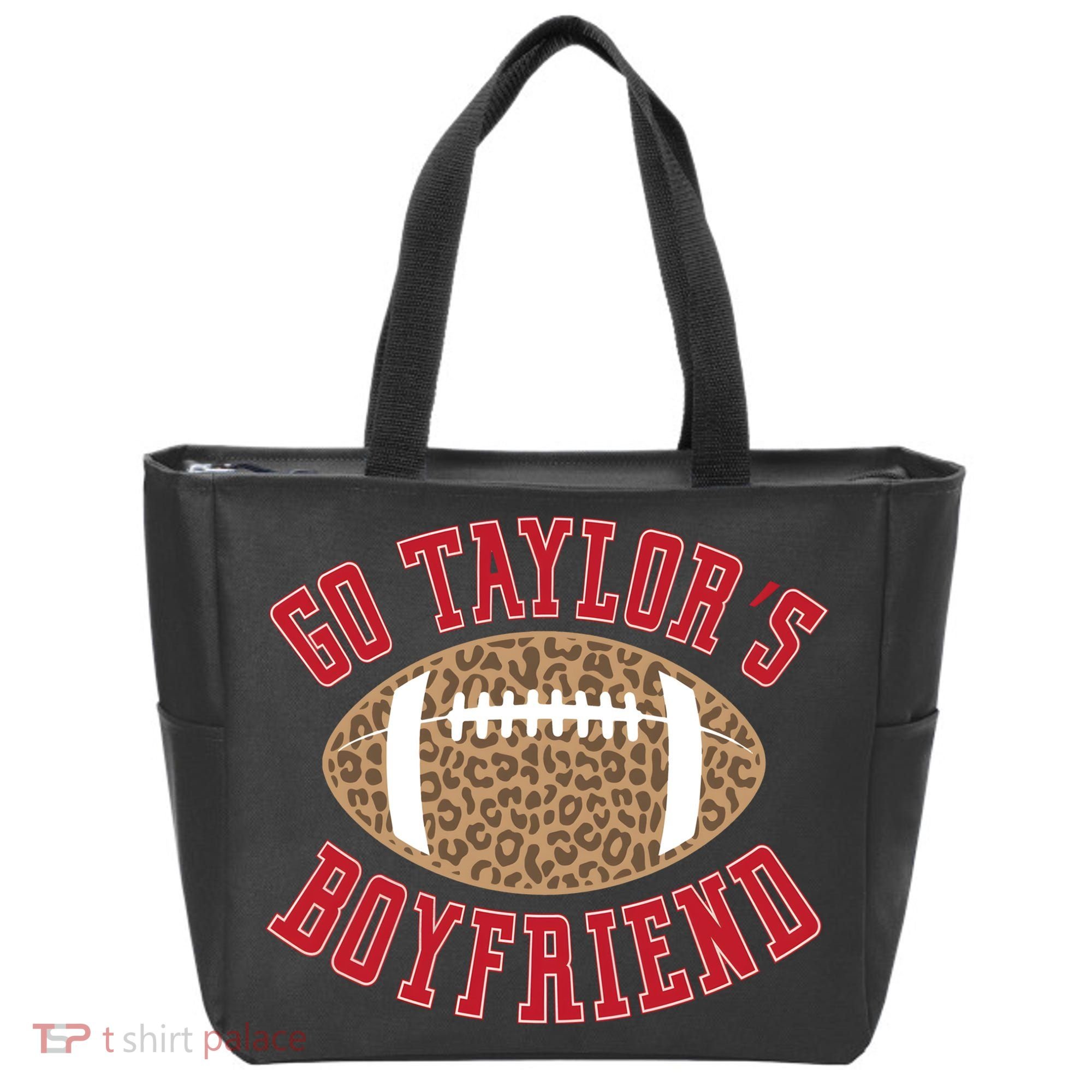 Go TS Boyfriend Funny Football Team Tote Bag