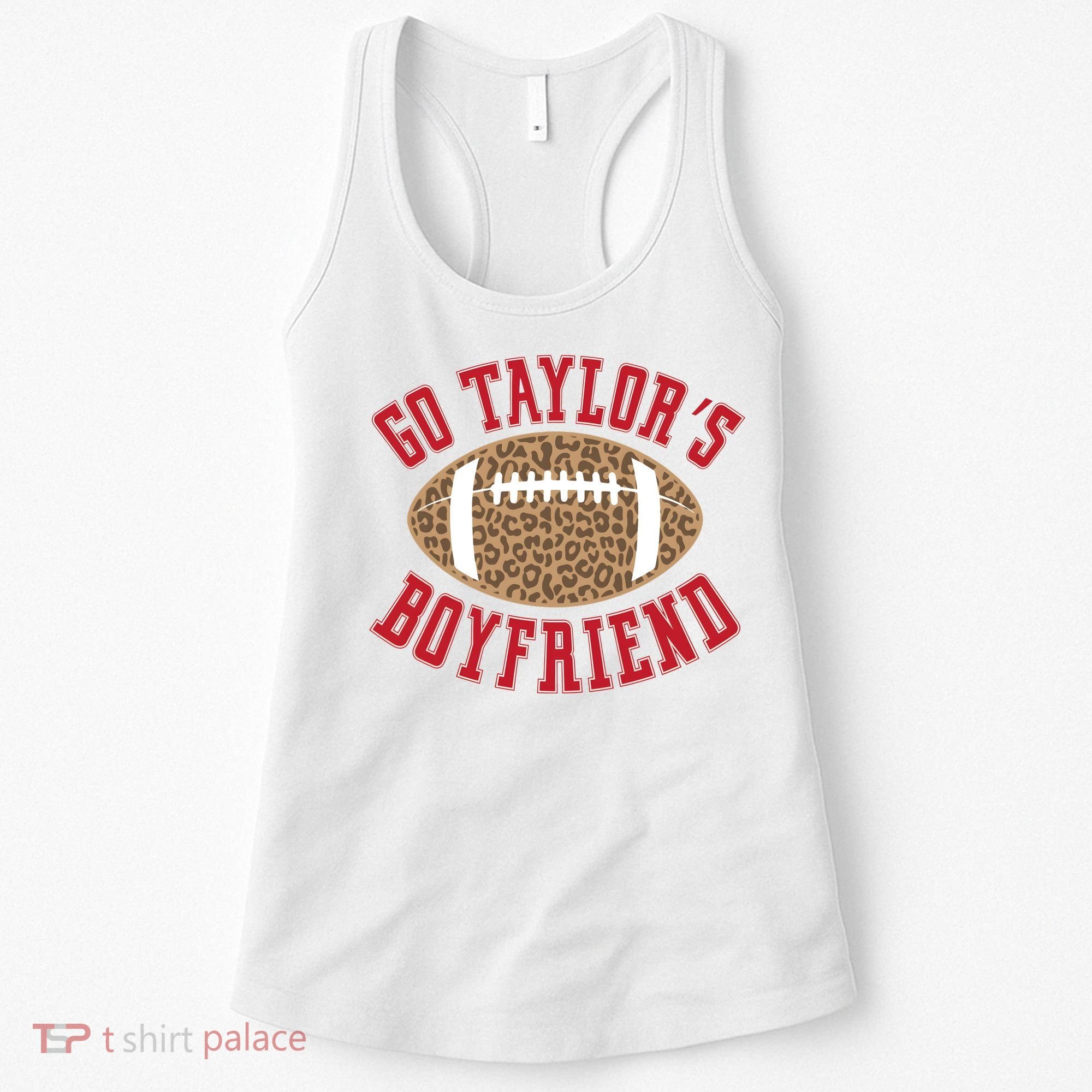 Go TS Boyfriend Funny Football Team Women's Tank Top