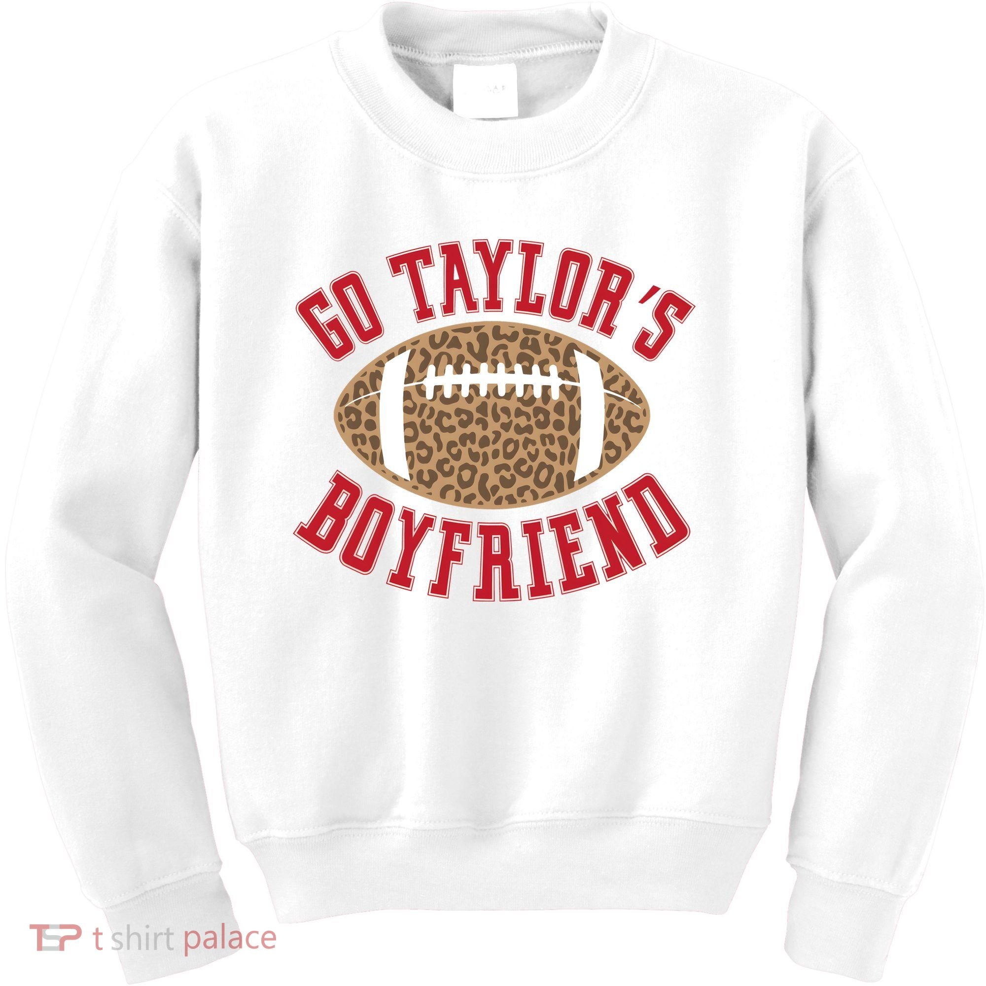 Go TS Boyfriend Funny Football Team Kids Sweatshirt
