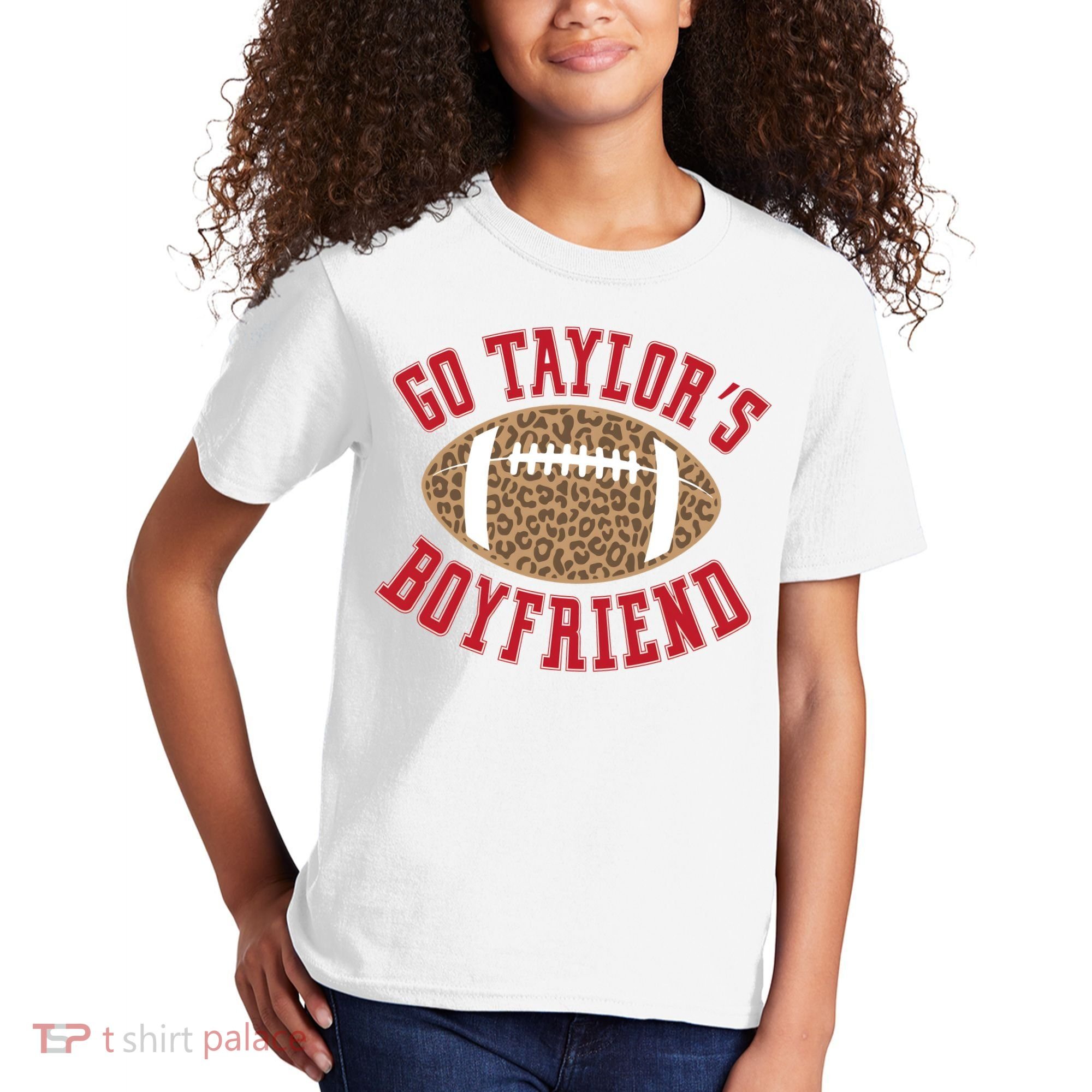 Go TS Boyfriend Funny Football Team Kids T-Shirt