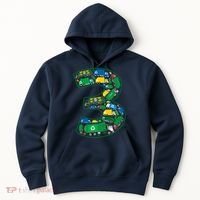 Garbage Truck Boy 3rd Birthday 3 Years Old Garbage Truck Boy Hoodie thumb 0
