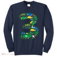 Garbage Truck Boy 3rd Birthday 3 Years Old Garbage Truck Boy Sweatshirt thumb 0