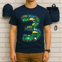 Garbage Truck Boy 3rd Birthday 3 Years Old Garbage Truck Boy T-Shirt thumb 6