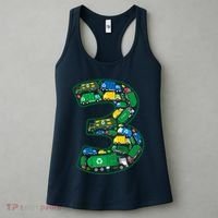 Garbage Truck Boy 3rd Birthday 3 Years Old Garbage Truck Boy Women's Tank Top thumb 3