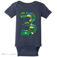 Garbage Truck Boy 3rd Birthday 3 Years Old Garbage Truck Boy Baby Bodysuit thumb 0