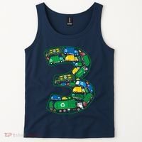Garbage Truck Boy 3rd Birthday 3 Years Old Garbage Truck Boy Tank Top thumb 2