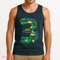 Garbage Truck Boy 3rd Birthday 3 Years Old Garbage Truck Boy Tank Top thumb 3