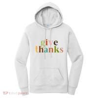 Give Thanks Be Thankful Thankgiving Women's Hoodie thumb 0