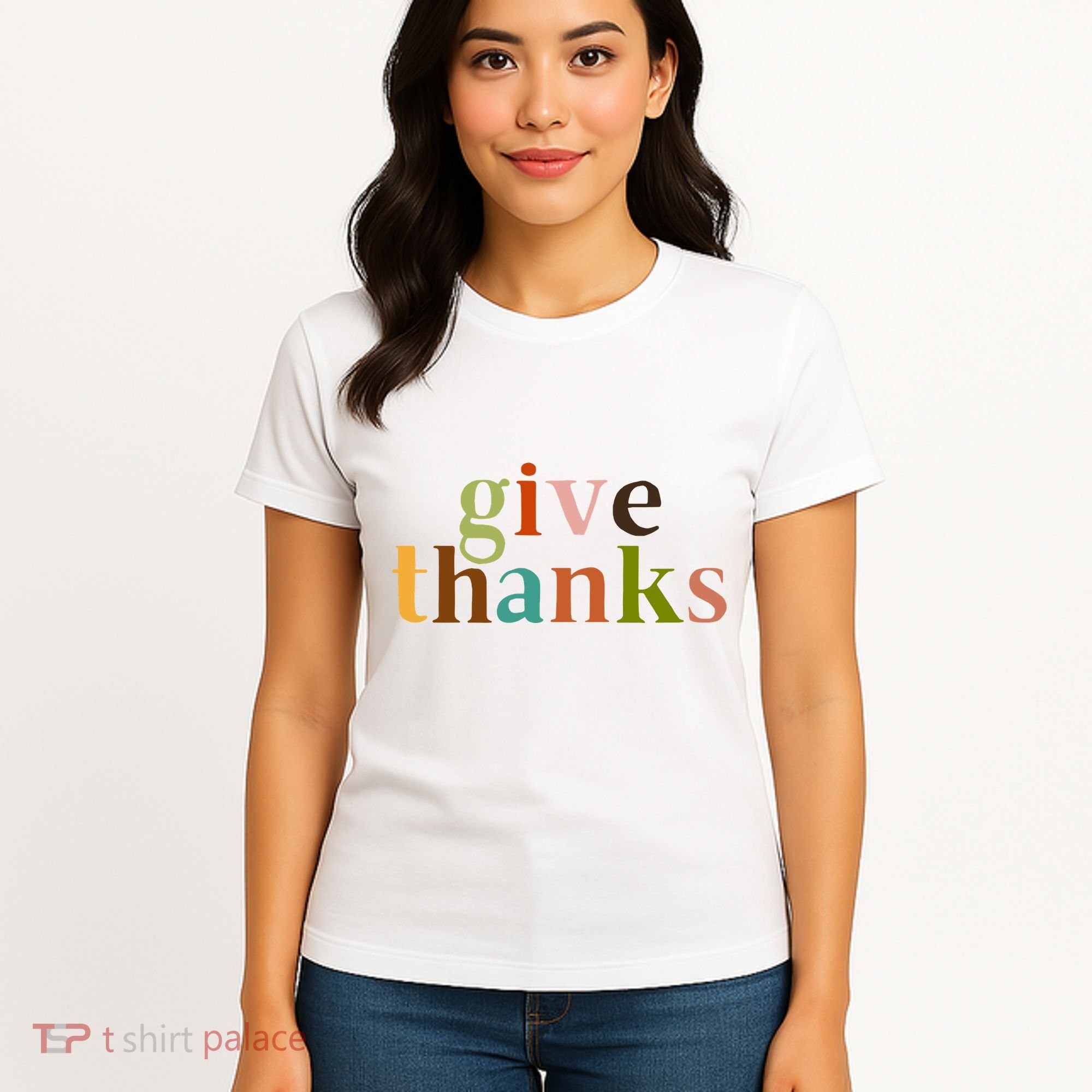 Give Thanks Be Thankful Thankgiving Women's T-Shirt