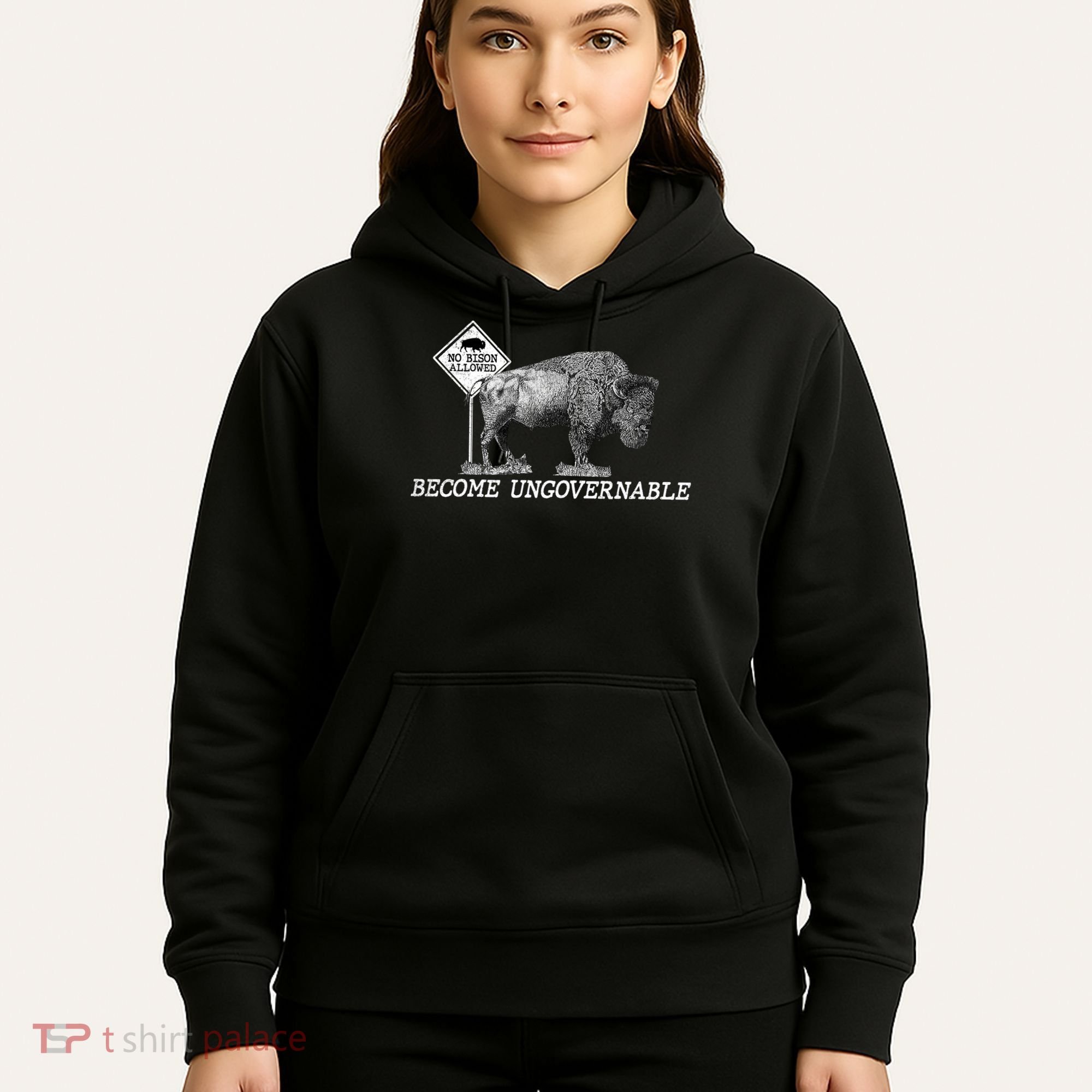 Garand Thumb Become UnGovernable Bison Hoodie