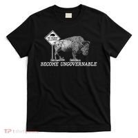 Garand Thumb Become UnGovernable Bison T-Shirt thumb 0