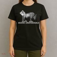 Garand Thumb Become UnGovernable Bison T-Shirt thumb 4