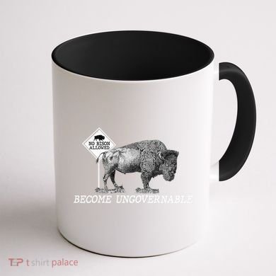 Garand Thumb Become UnGovernable Bison Coffee Mug back