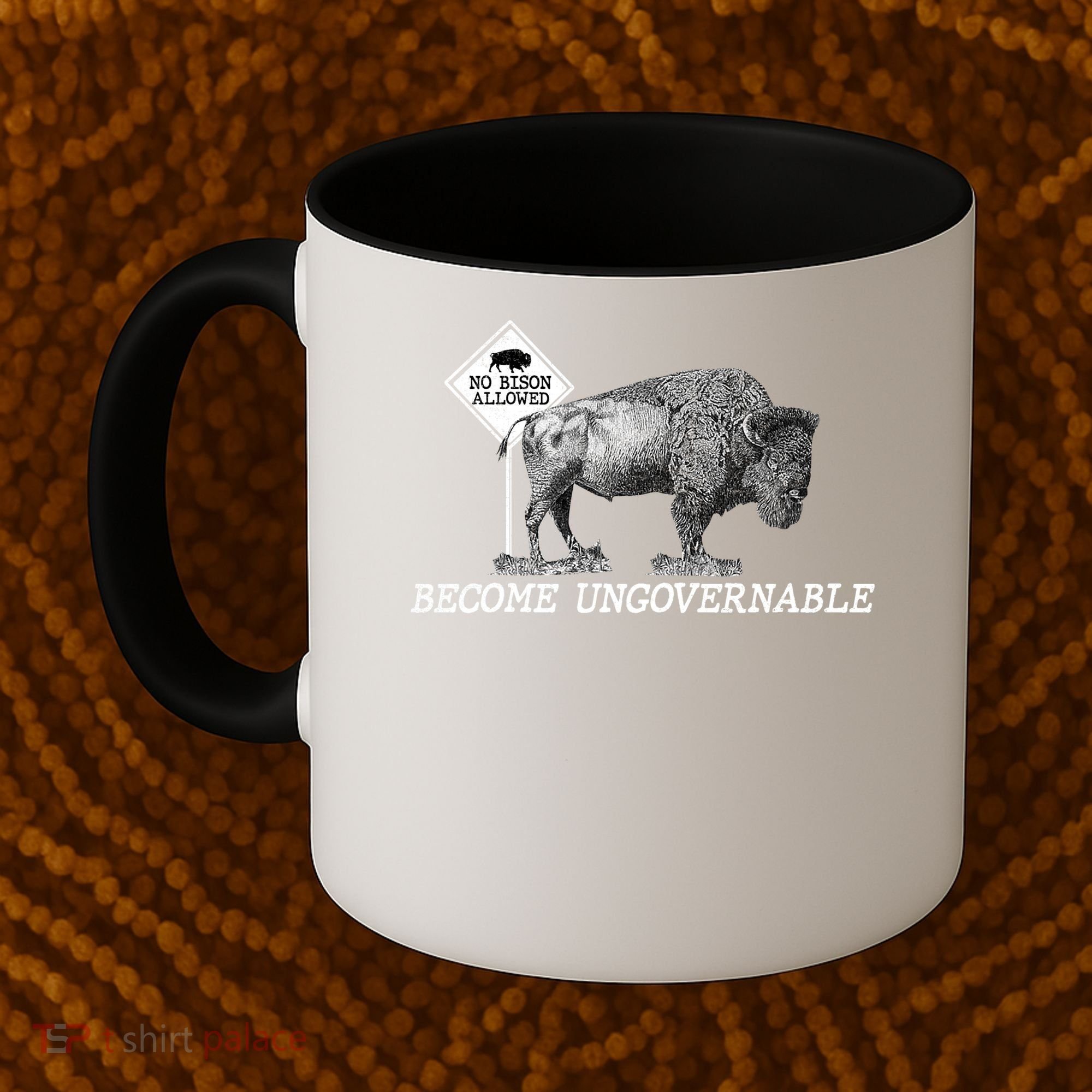Garand Thumb Become UnGovernable Bison Coffee Mug