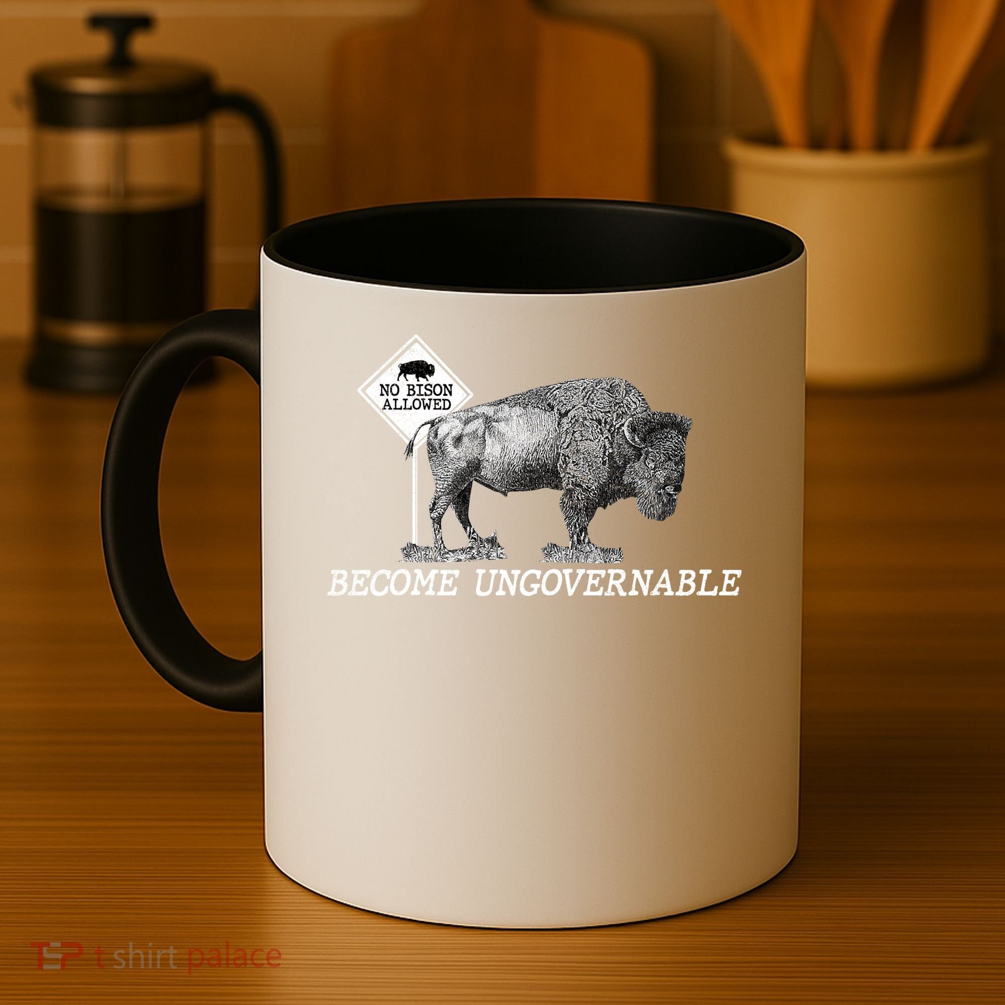 Garand Thumb Become UnGovernable Bison Coffee Mug