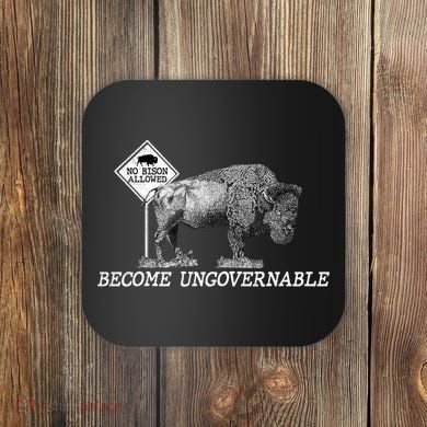 Garand Thumb Become UnGovernable Bison Coaster