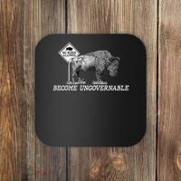 Garand Thumb Become UnGovernable Bison Coaster thumb 0