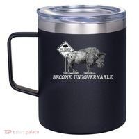 Garand Thumb Become UnGovernable Bison 12oz Stainless Steel Coffee Mug thumb 2