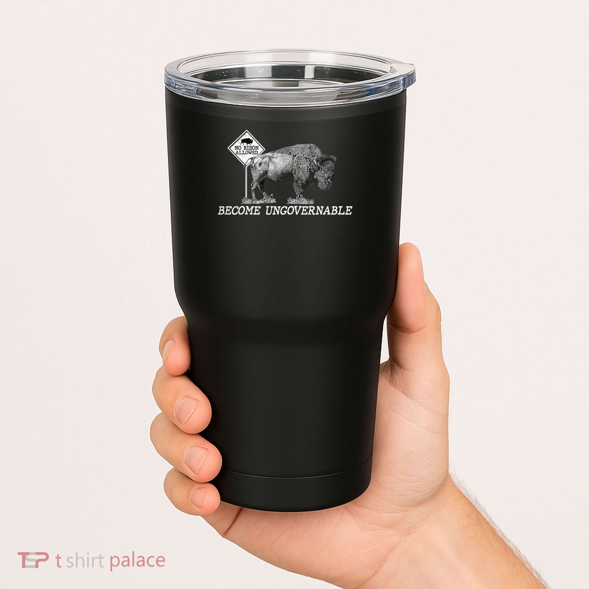 Garand Thumb Become UnGovernable Bison Tumbler