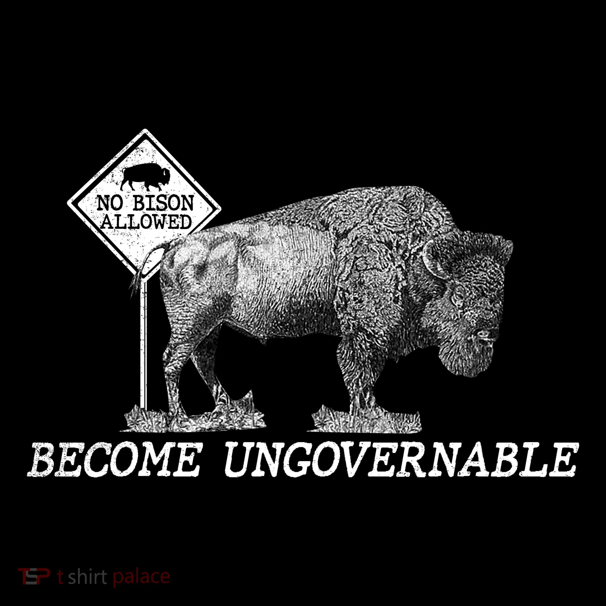 Garand Thumb Become UnGovernable Bison Baby Bodysuit