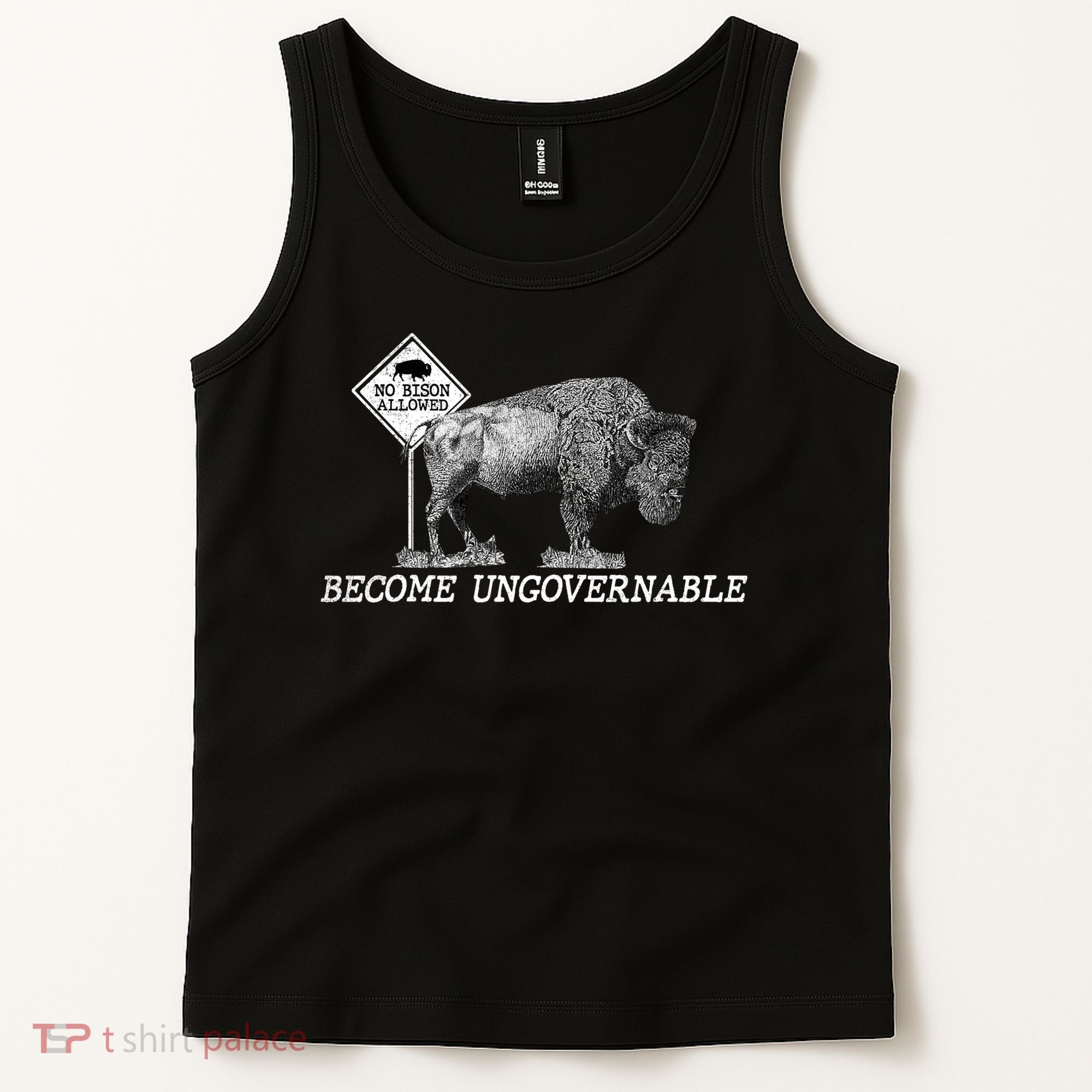 Garand Thumb Become UnGovernable Bison Tank Top